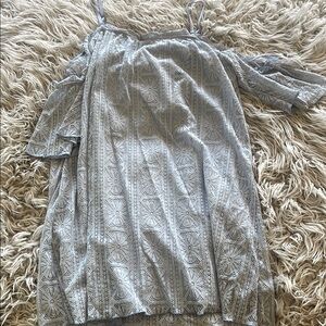 love, Fire Blue Patterned Mini Dress